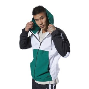 Reebok Meet You There Woven Jacke Herren - Grün - DE 706-PBN